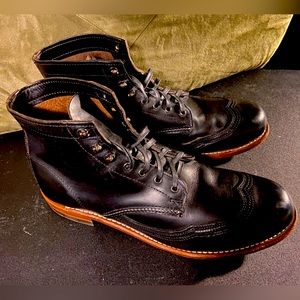 Wolverine 1000 Miles Men's Boots Addison Wing Tip Boots Black W05344